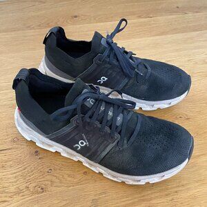 On Running Cloudswift Shoes Black and White Men's 8